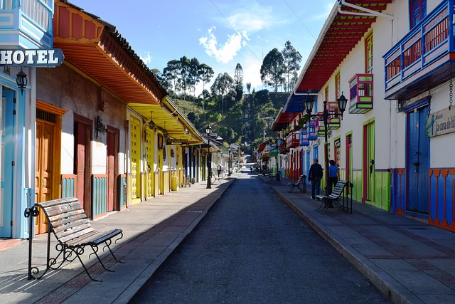 Colorful residences 